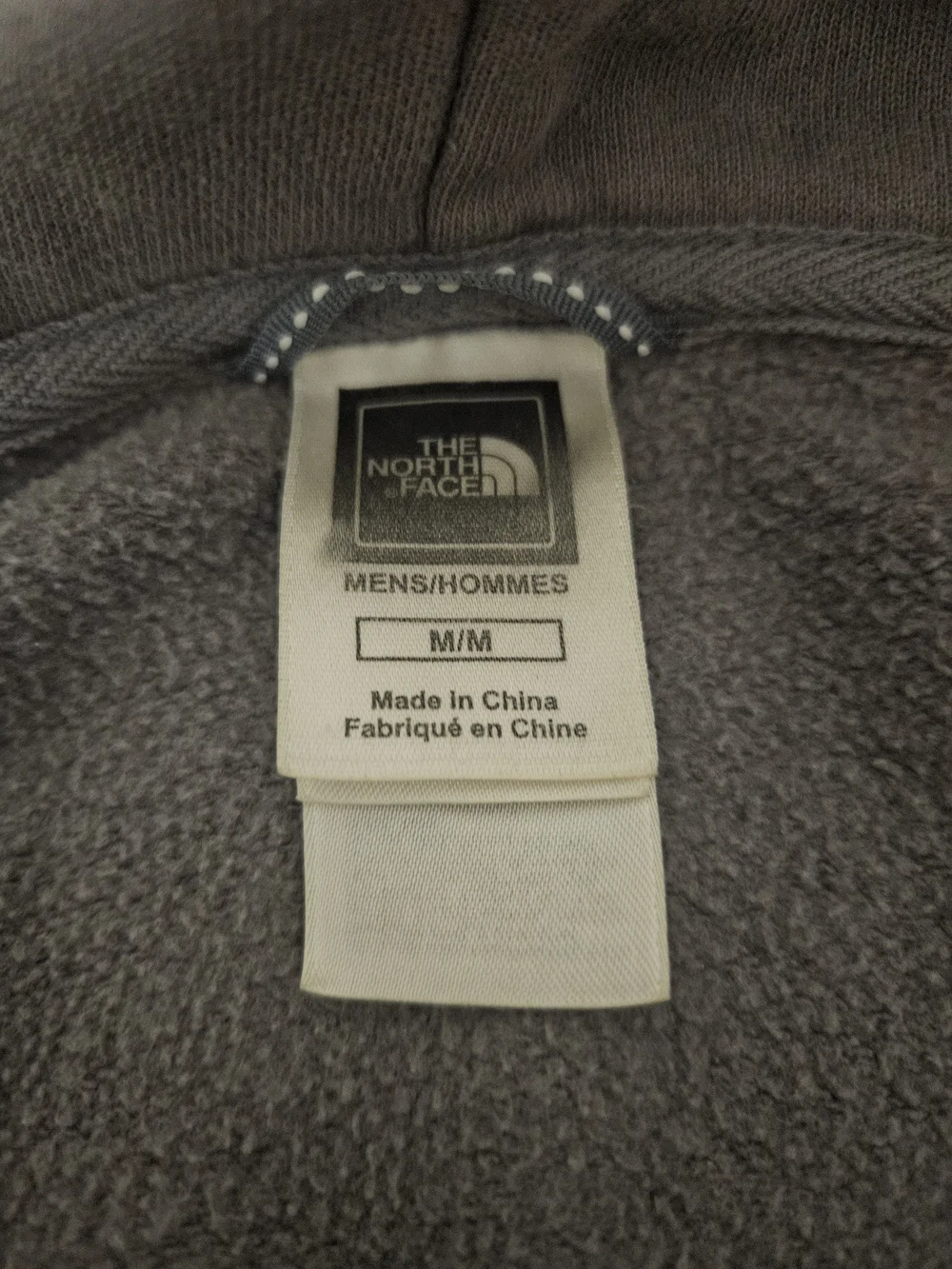 The North Face Men's Gray Full-Zip Hooded Sweatshirt